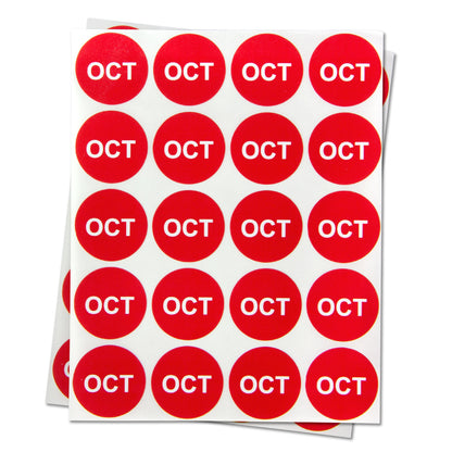 1 inch | Months of the Years: October Stickers