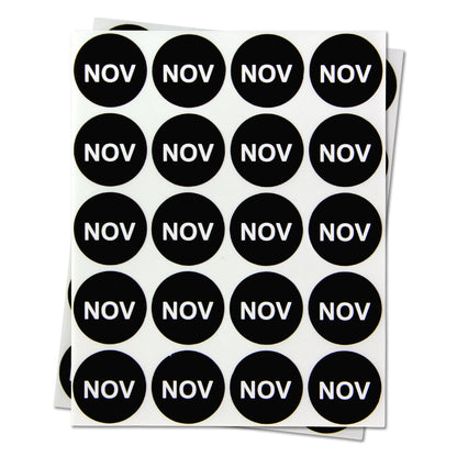 1 inch | Months of the Years: November Stickers