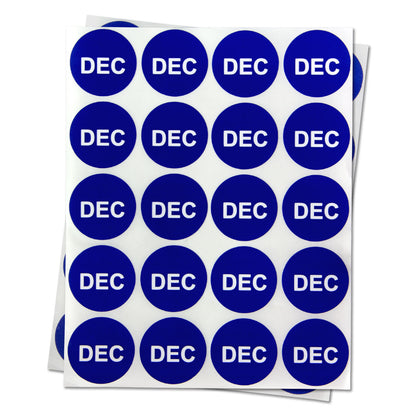1 inch | Months of the Years: December Stickers
