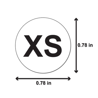 0.78 inch | Clothing Size: Extra-Small (XS) Stickers