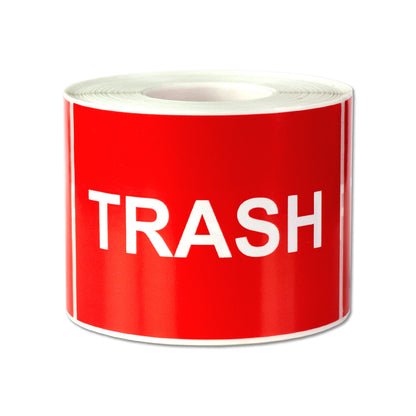 3 x 2 inch | Trash & Disposal: Trash Stickers