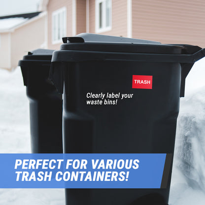 3 x 2 inch | Trash & Disposal: Trash Stickers