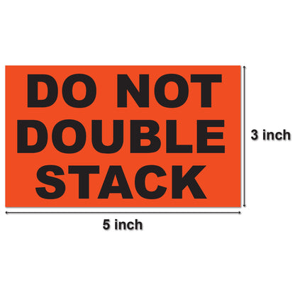 5 x 3 inch | Shipping & Handling: Do Not Double Stack Stickers