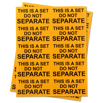 2 x 1 inch | Shipping & Handling: This is a Set, Do Not Separate Stickers