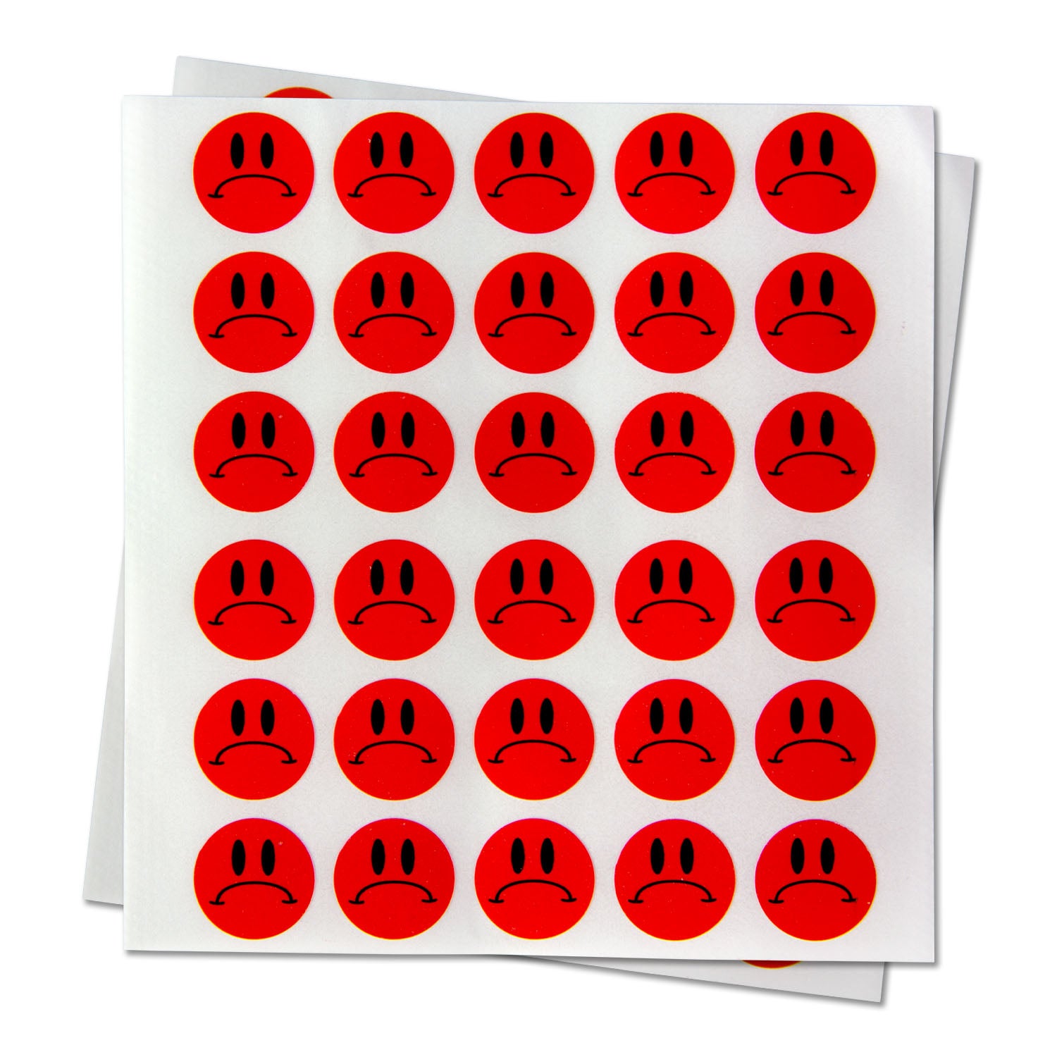 0.5 inch | Sad Unhappy Face Stickers – OfficeSmartLabels