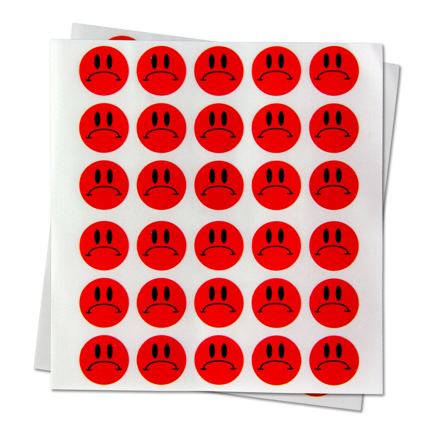 0.5 inch | Sad Unhappy Face Stickers