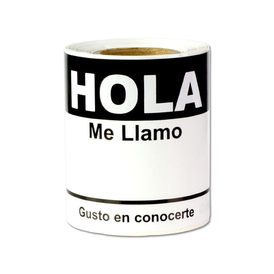 4 x 2.31 inch | Name Tags: Hola Me Llamo Stickers