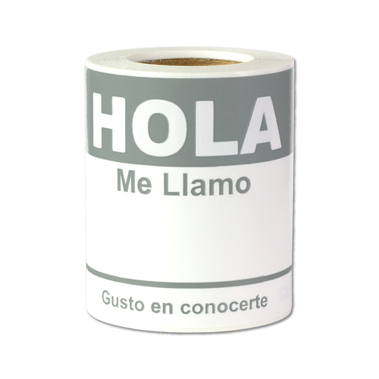 4 x 2.31 inch | Name Tags: Hola Me Llamo Stickers