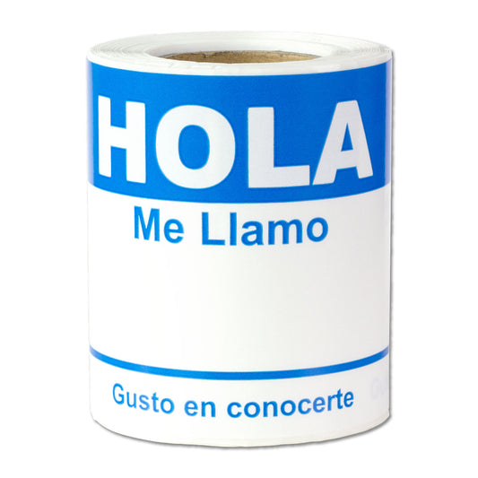 4 x 2.31 inch | Name Tags: Hola Me Llamo Stickers