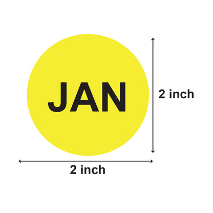 2 inch | Months of the Year: January Stickers