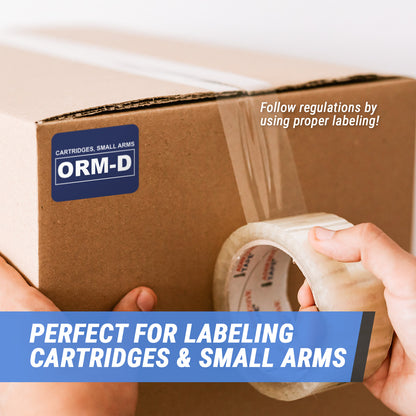 2 x 1.5 inch | ORM-D Cartridge Small Arms Stickers
