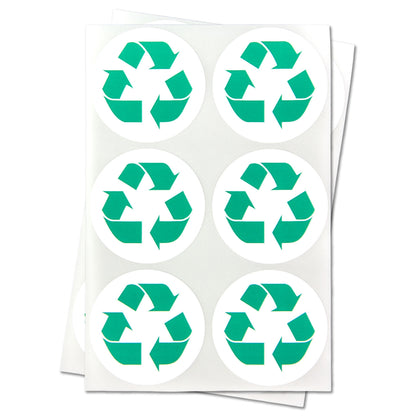 1.5 inch | Trash & Disposal: Recycle Stickers