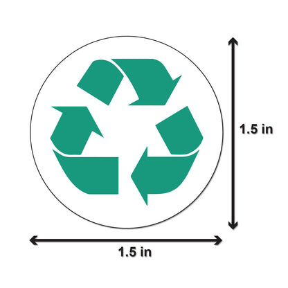 1.5 inch | Trash & Disposal: Recycle Stickers