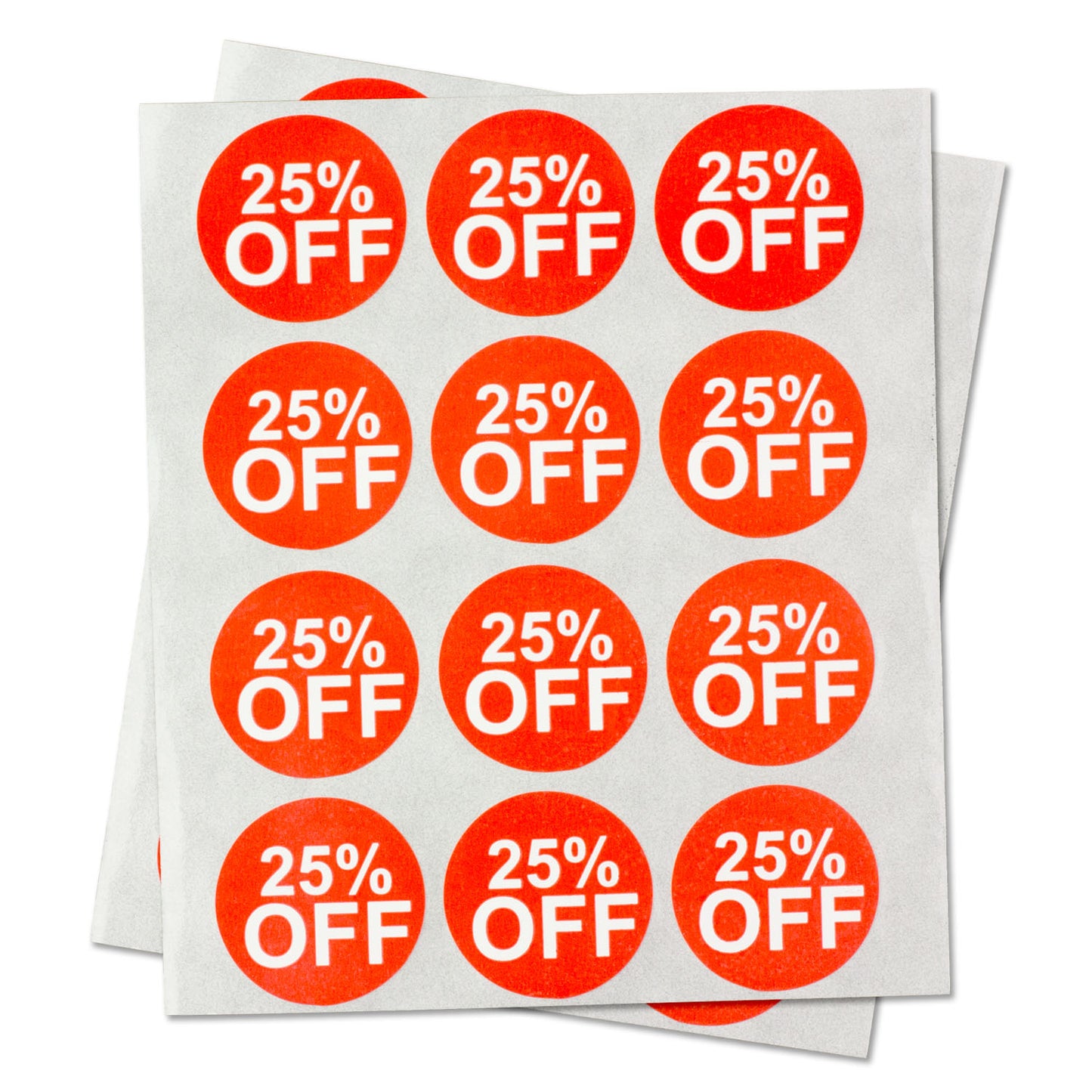 1 inch | Retail & Sales: 25% Percent Off Stickers