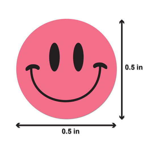 0.5 inch | Happy Face Stickers