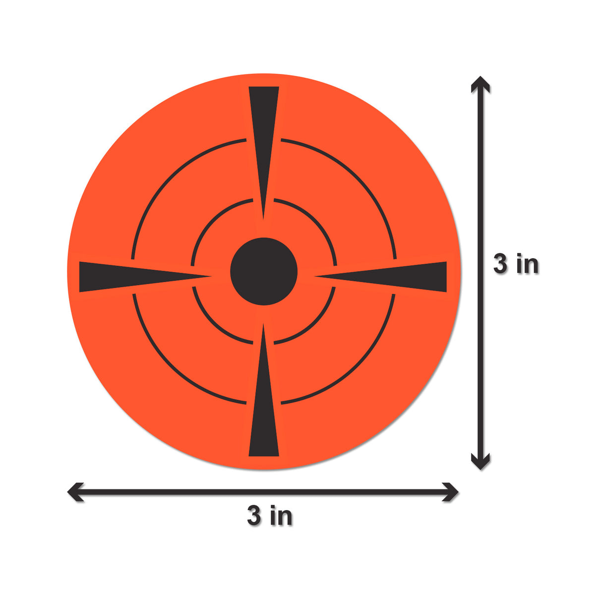 Shooting Position Sticker 3 inch, Round | Target Practice Stickers / Shooting Practice Stickers ...