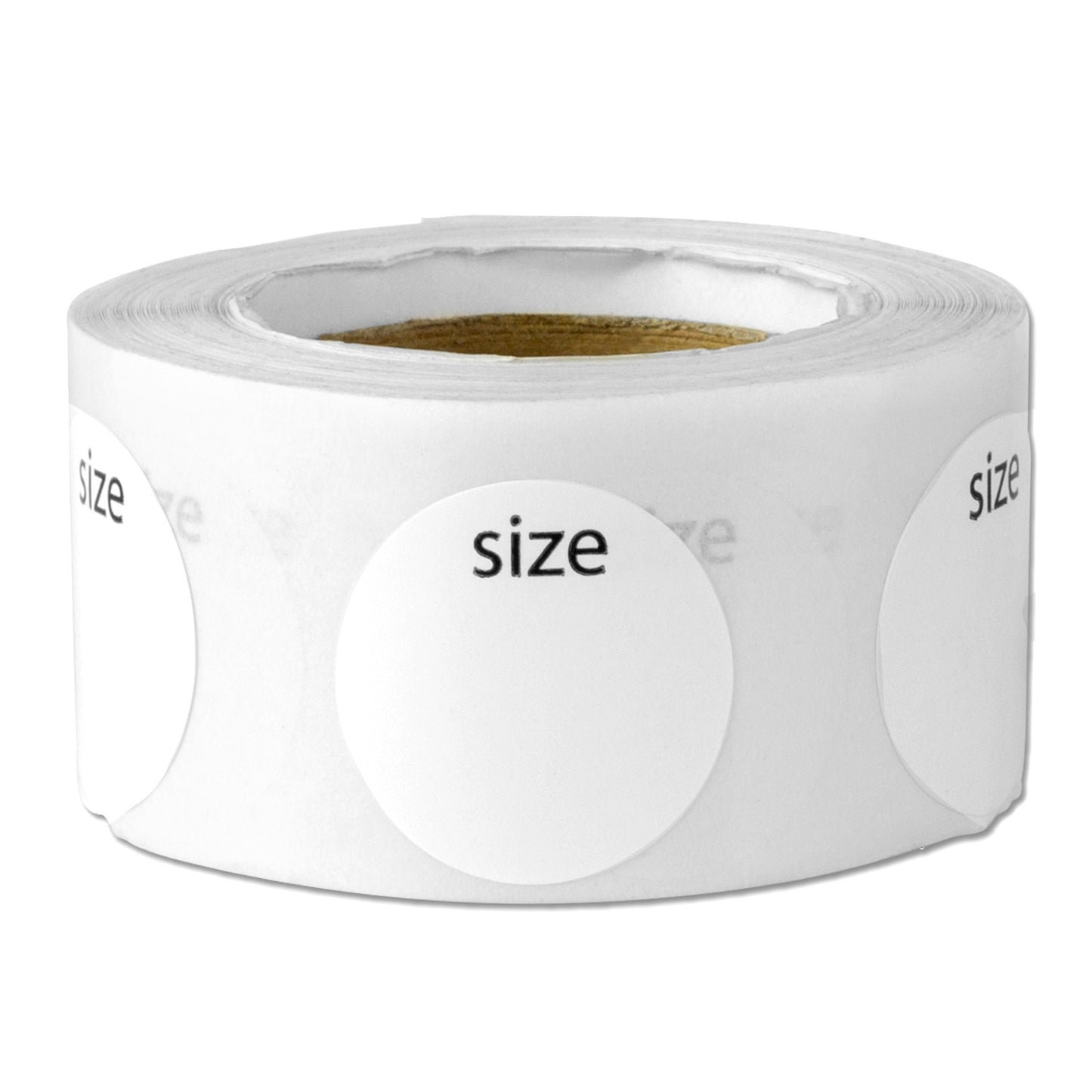 3/4 inch | Clothing Size: Blank Write-in Size Stickers