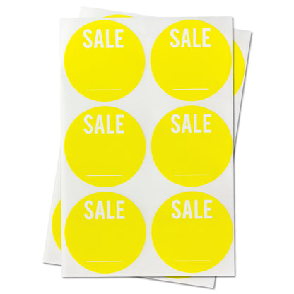 1.5 inch | Retail & Sales: Sale Stickers w/ Write Your Own Price