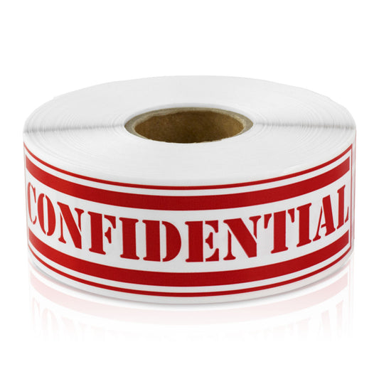 4 x 1 inch | Shipping & Handling: Confidential Stickers