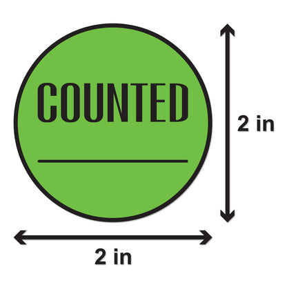 2 inch | Quality Control: Counted Stickers