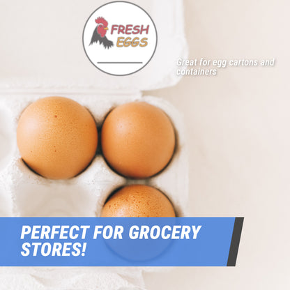 2 inch | Food Labeling: Fresh Eggs Stickers