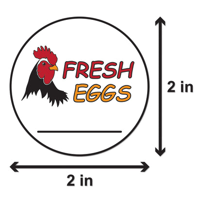 2 inch | Food Labeling: Fresh Eggs Stickers