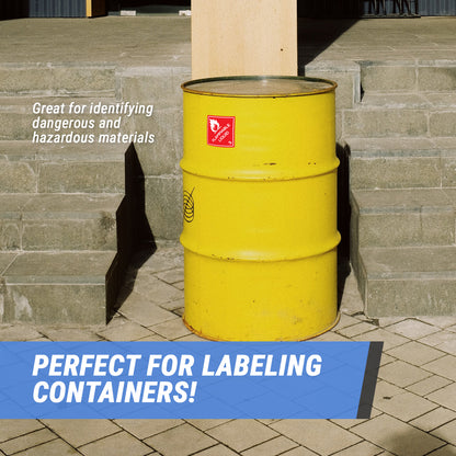 4  x 4 inch | Shipping & Handling: D.O.T. Flammable Liquids Stickers,  Class 3