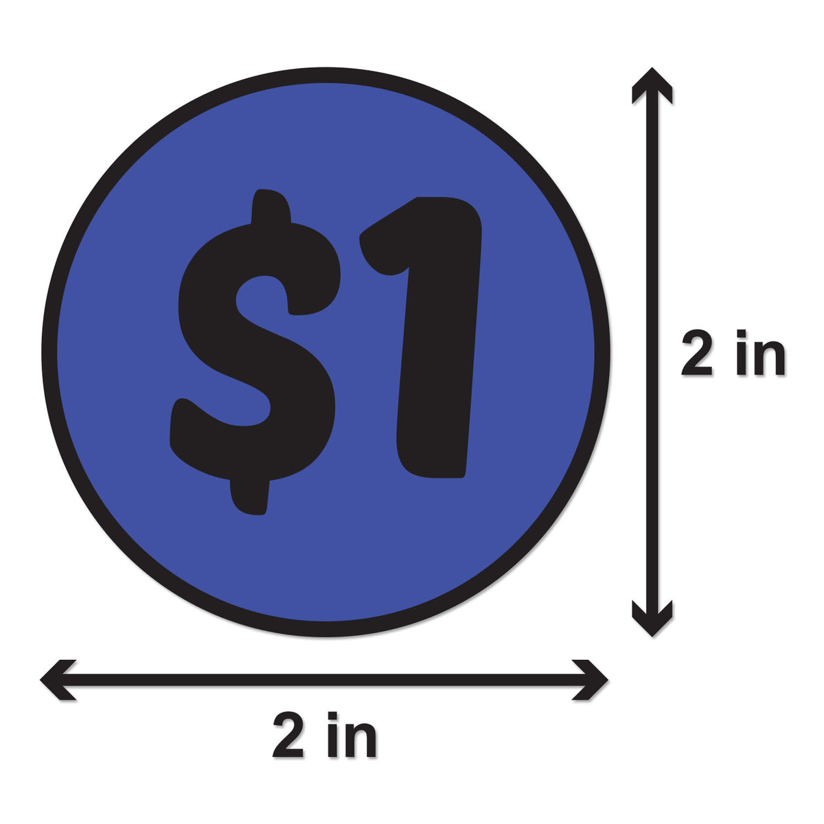 Sticker Dola 2 inch | Retail & Sales: 1 Dollar Stickers / $1 Dollar Price Stickers ...