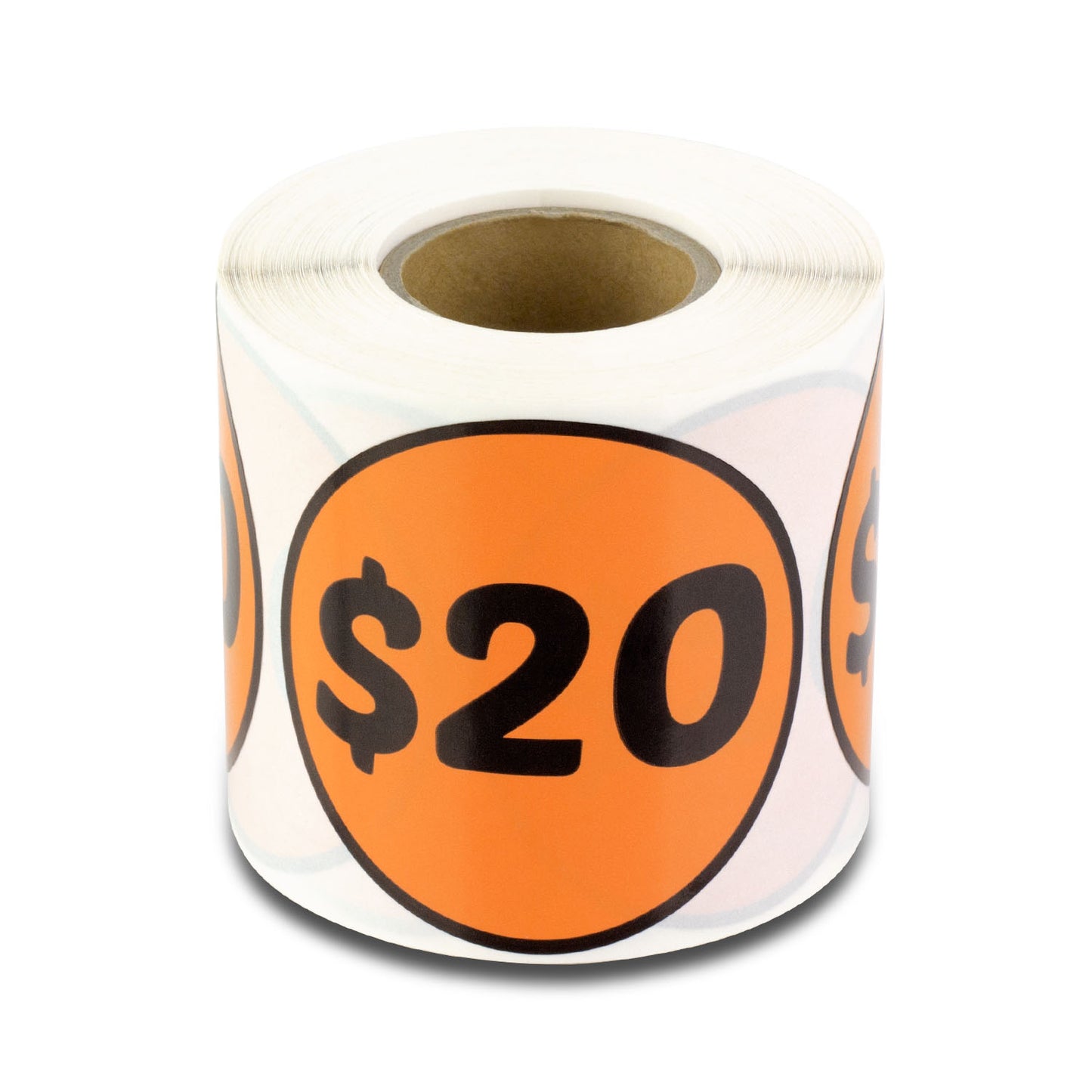2 inch | Retail & Sales: 20 Dollar Stickers / $20 Dollar Price Stickers