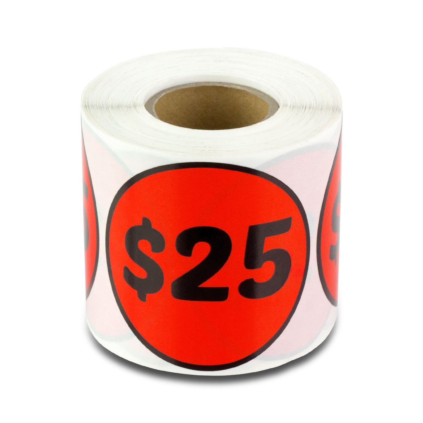 2 inch | Retail & Sales: 25 Dollar Stickers / $25 Dollar Price Stickers