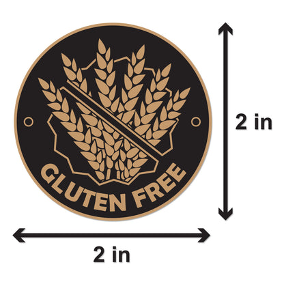 2 inch | Food Labeling: Gluten Free Stickers