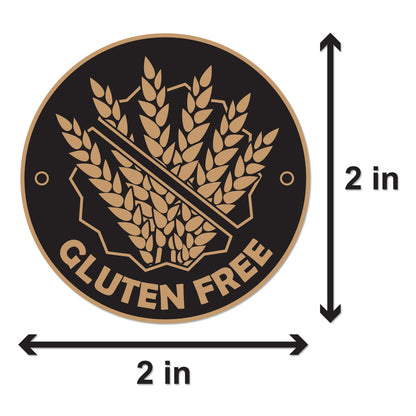 2 inch | Food Labeling: Gluten Free Stickers