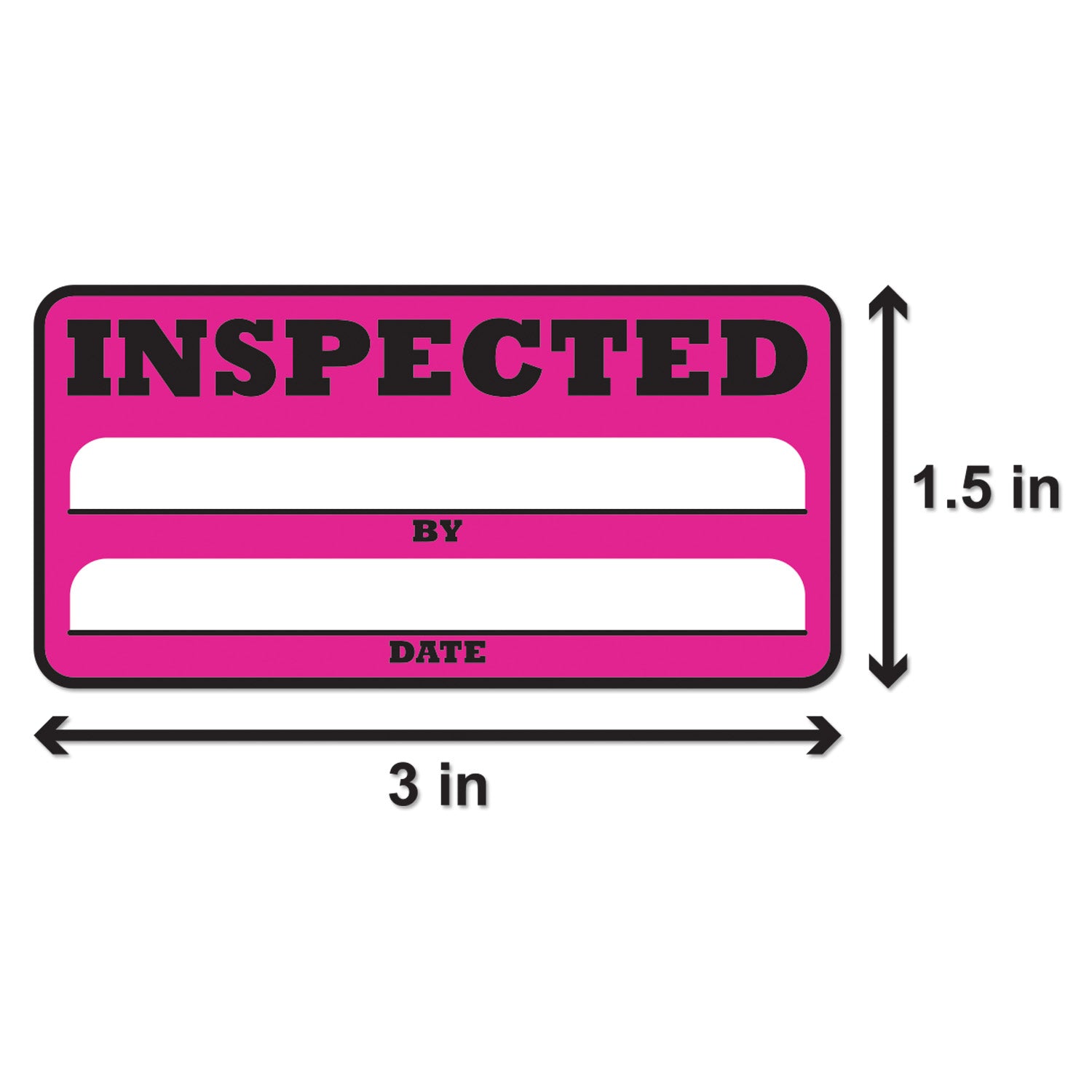2 inch | Quality Control: Inspected By Stickers / Inspected Stickers ...
