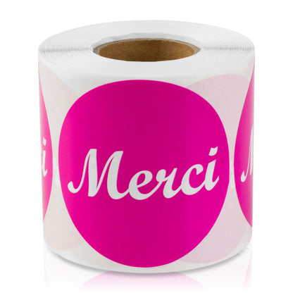 2 inch | Merci Stickers / French Thank You Stickers