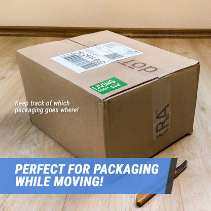 4 x 2 inch | Moving & Packing: Living Room Stickers