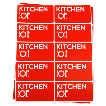 4 x 2 inch |  Moving & Packing: Kitchen Stickers