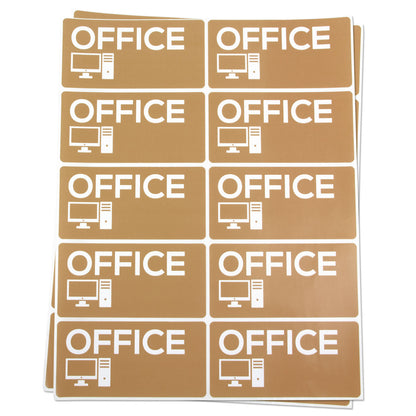 4 x 2 inch |  Moving & Packing: Office Stickers