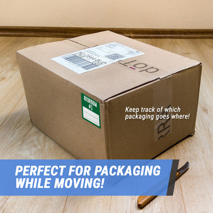 3 x 3 inch | Moving & Packing: Bedroom #1 Stickers