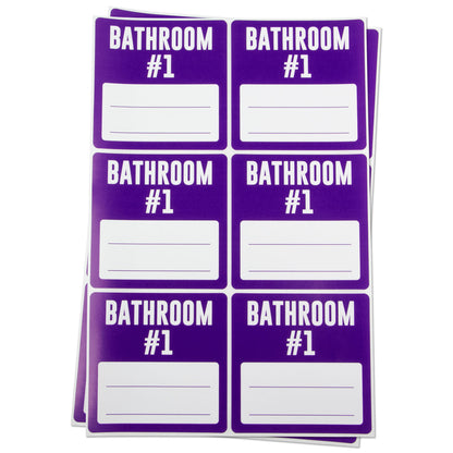 3 x 3 inch | Moving & Packing: Bathroom #1 Stickers