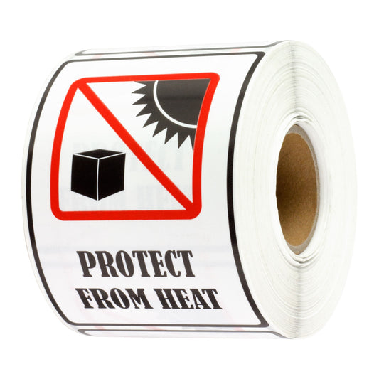 2 x 3 inch | Shipping & Handling: Protect From Heat Stickers