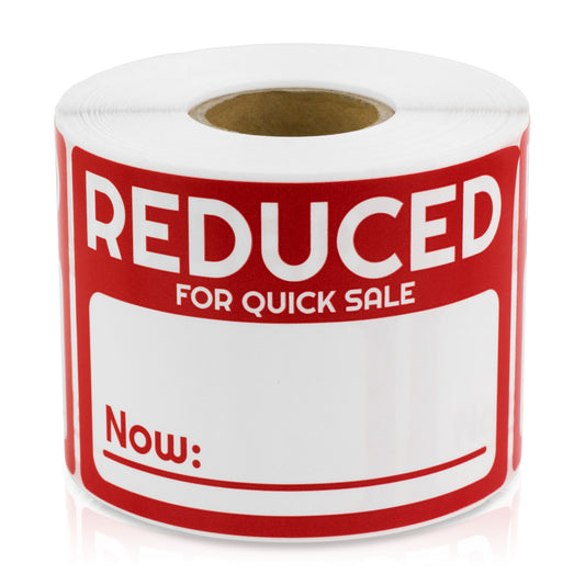 3 x 2 inch | Retail & Sales: Reduced Now for Quick Sale Stickers