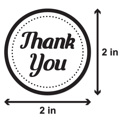 2 inch | Retail & Sales: Thank You Stickers