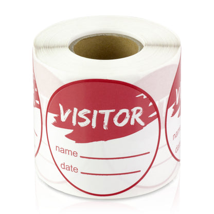 2 inch | Retail & Sales: Name Tags: Write-In Visitor Stickers