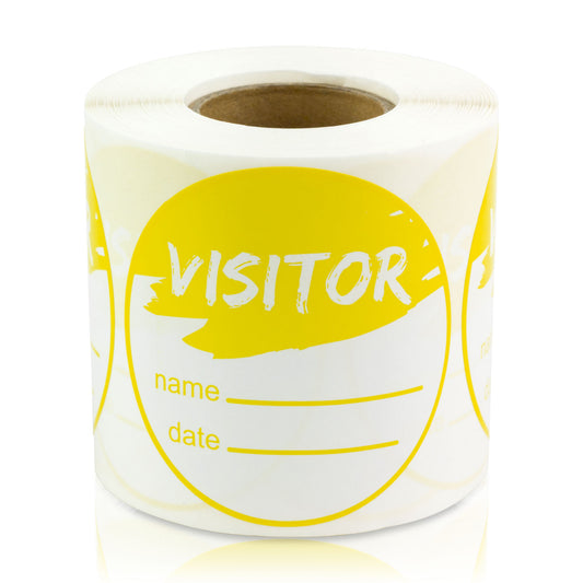 2 inch | Retail & Sales: Name Tags: Write-In Visitor Stickers