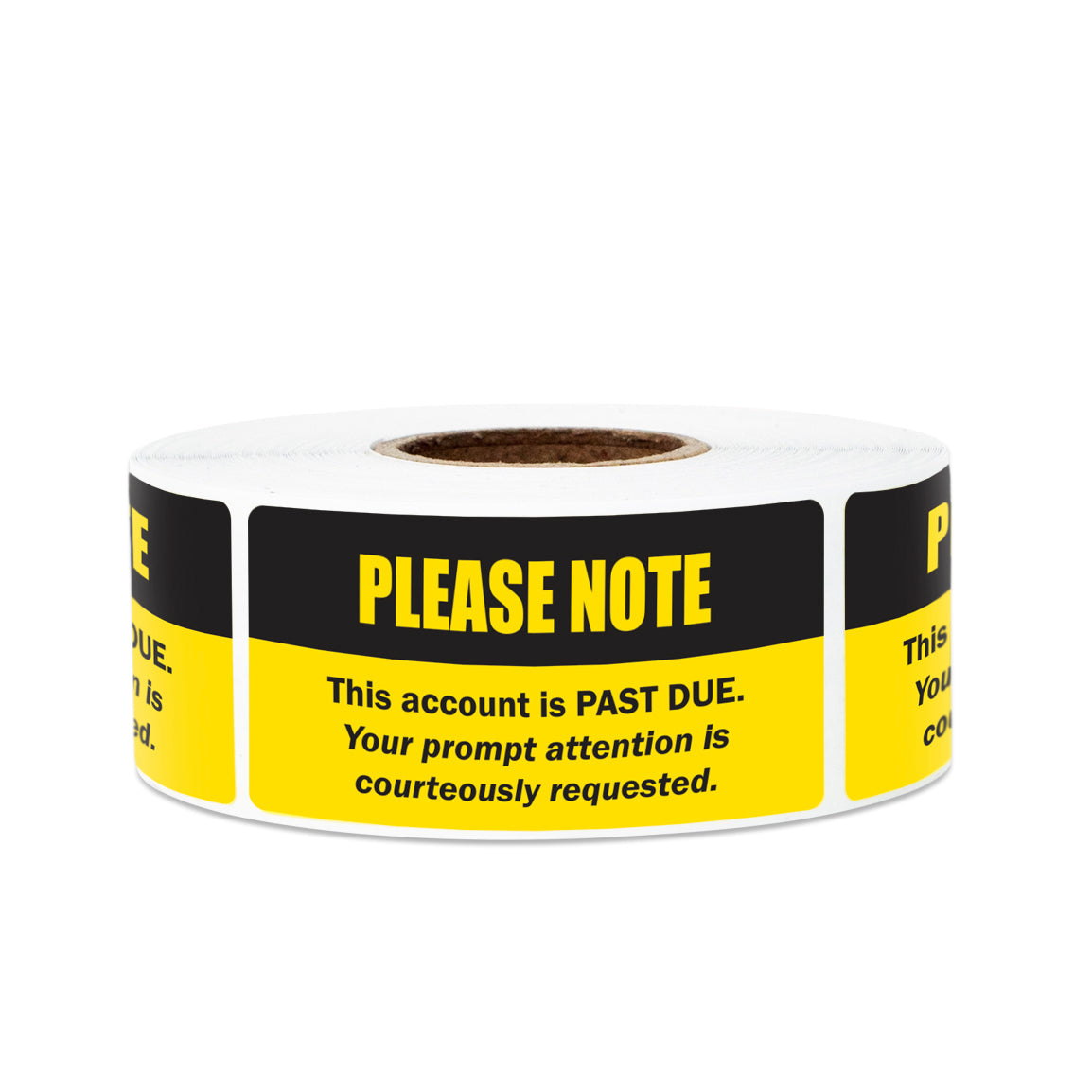 2 x 1 inch |Billing & Collections: Account Past Due Stickers