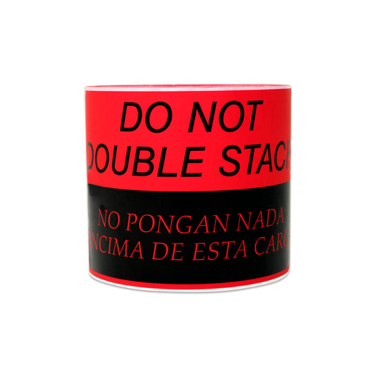 5 x 3 inch | Shipping & Handling: Do Not Double Stack Stickers (English / Spanish)