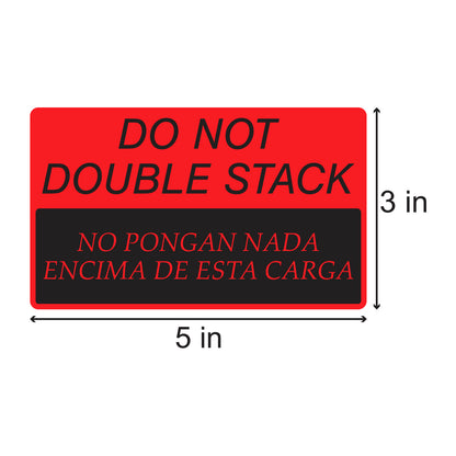 5 x 3 inch | Shipping & Handling: Do Not Forklift Stickers (English / Spanish)