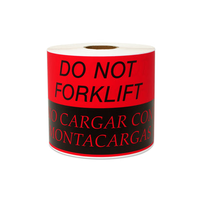 5 x 3 inch | Shipping & Handling: Do Not Forklift Stickers (English / Spanish)