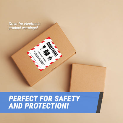 4 x 5 inch | Shipping & Handling: Caution Lithium Ion Battery UN3481 Stickers