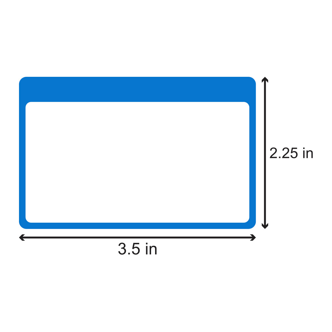 3.5 x 2.25 inch | Name Tags: Write-In Name Badge Stickers